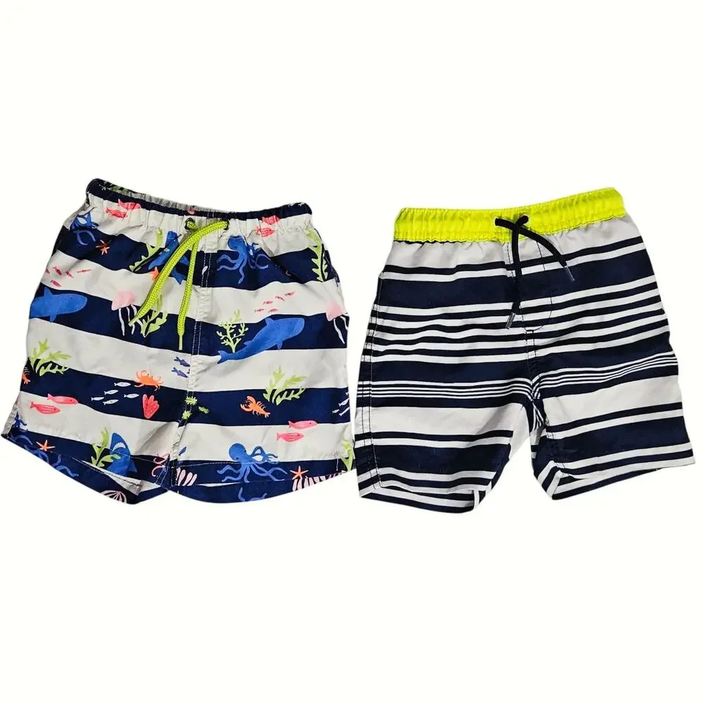 Baby Boden + Lands’ End Toddler Swim Trunks Bundle | Size 2T–3T